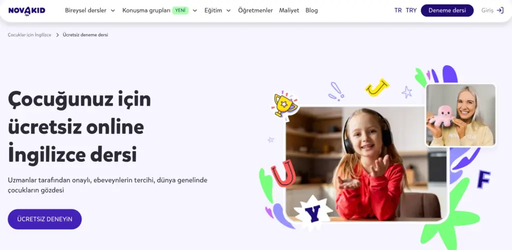 novakid deneme dersi
